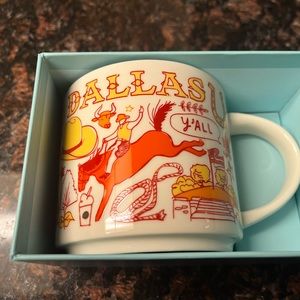 Dallas Texas Starbucks been there ceramic mug collectible unique new in box